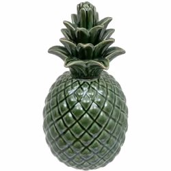 Ananas decorativo h20cm verde - Atmosphera createur d'interieur. Colore : Vert. Materiale principale : Grès (céramique). Lung ...