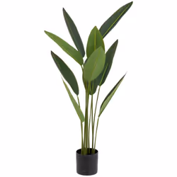 Pianta artificiale strelitzia h97cm verde - Atmosphera createur d'interieur. Colore : Vert. Materiale principale : Polypropyl ...