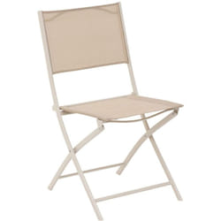Set di 4 sedie da giardino pieghevoli modula in lino e argilla - Hespéride