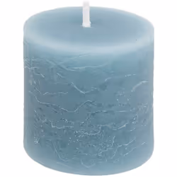 Set di 4 candele rustiche blu tempesta da 60 g - Atmosphera createur d'interieur. Colore : Bleu. Materiale principale : Coton ...