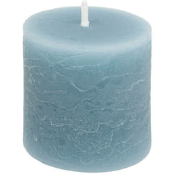 Atmosphera - Set di 4 candele rustiche blu tempesta da 60 g créateur d'intérieur