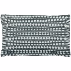 Cuscino "micah" con motivo jacquard 30x50cm blu egeo - Atmosphera createur d'interieur. Colore : Bleu. Materiale principale : ...