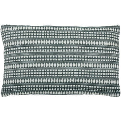 Atmosphera - Cuscino micah con motivo jacquard 30x50cm blu egeo créateur d'intérieur