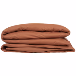 Copripiumino "carina" in cotone 200x140cm rosa terracotta - Atmosphera createur d'interieur. Colore : Terracotta. Materiale p ...