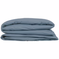 Copripiumino "carina" in cotone 240x220cm blu tempesta - Atmosphera createur d'interieur. Colore : Bleu. Materiale principale ...