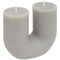 Atmosphera - Candela a u demi 400g grigio créateur d'intérieur