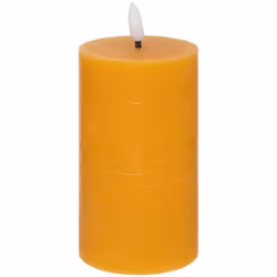 Candela tonda a led "molia" h15cm giallo - Atmosphera createur d'interieur. Colore : Or. Materiale principale : Polypropylène ...