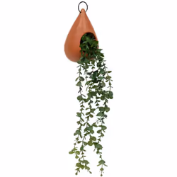 Pianta pendente a goccia h60cm caramello - Atmosphera createur d'interieur. Colore : Marron. Materiale principale : Céramique ...