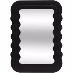 Specchio bisauté nero 40x55cm - Atmosphera createur d'interieur. Colore : Noir. Materiale principale : Mdf - panneau de fibre ...