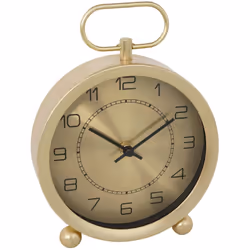 Orologio da tavolo irina metallo dorato h19cm - Atmosphera createur d'interieur. Colore : Doré. Materiale principale : Acier. ...