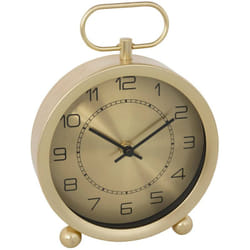 Atmosphera - Orologio da tavolo irina metallo dorato h19cm créateur d'intérieur