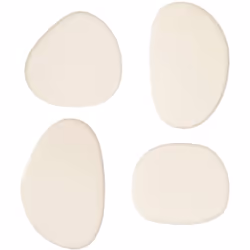 Set di 4 appendiabiti organici karen bianco avorio l7 10cm - Atmosphera createur d'interieur. Colore : Ivoire. Materiale prin ...