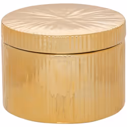 Scatola in ceramica autunnale dorata h9cm - Atmosphera createur d'interieur. Colore : Doré. Materiale principale : Dolomite. ...