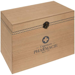Atmosphera - Little cottage scatola dei medicinali in legno 28x20cm créateur d'intérieur