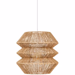 Liza lampada a sospensione in iuta d38cm - Atmosphera createur d'interieur. Colore : Beige. Materiale principale : Jute. Lung ...