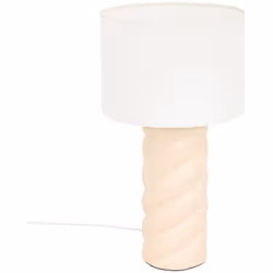 Lampada da tavolo noly ceramic beige h44cm - Atmosphera createur d'interieur. Colore : Beige. Materiale principale : Polyeste ...