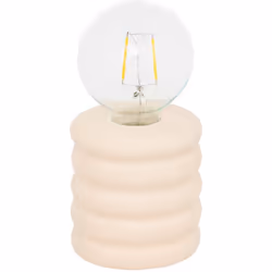 Lampada da tavolo perry led ceramica beige h19cm - Atmosphera createur d'interieur. Colore : Beige. Materiale principale : Do ...