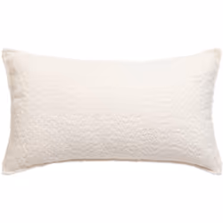 Cuscino bouclette soana bianco avorio 30x50 cm - Atmosphera createur d'interieur. Colore : Ivoire. Materiale principale : Pol ...