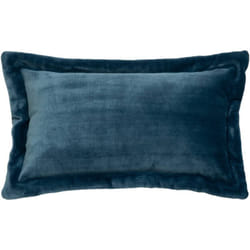 Atmosphera - Cuscino in flanella blu egeo 38x58cm créateur d'intérieur