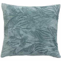 Cuscino ryo in flanella azzurra 40x40cm - Atmosphera createur d'interieur. Colore : Bleu. Materiale principale : Polyester. L ...