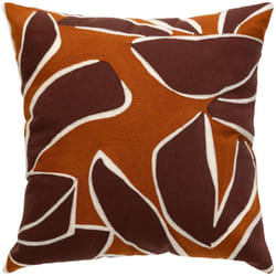 Cuscino hary con ricamo rosso rubino 45x45cm - Atmosphera créateur d'intérieur