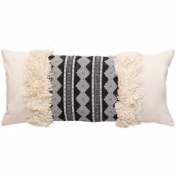 Cuscino jacquard inuit dreams 75x35cm - Atmosphera createur d'interieur. Colore : Ivoire. Materiale principale : Coton. Lungh ...