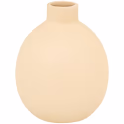 Vaso in ceramica rily beige h18cm - Atmosphera createur d'interieur. Colore : Beige. Materiale principale : Dolomite. Lunghez ...