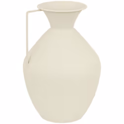 Sylvain vaso in metallo bianco h36cm - Atmosphera createur d'interieur. Colore : Blanc. Materiale principale : Acier. Lunghez ...