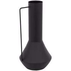 Sylvain vaso in metallo nero h35cm - Atmosphera createur d'interieur. Colore : Noir. Materiale principale : Acier. Lunghezza ...