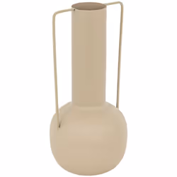 Vaso sylvain in metallo lino beige h295cm - Atmosphera createur d'interieur. Colore : Beige. Materiale principale : Acier. Lu ...