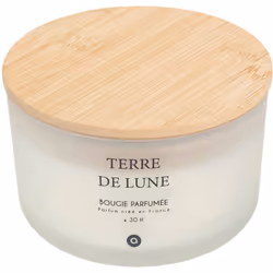 Candela profumata "terre de lune" con petali di muschio 420g - Atmosphera createur d'interieur. Colore : Blanc. Materiale pri ...