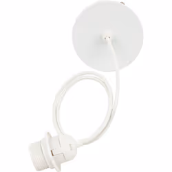 Cavo elettrico per sospensione metallo bianco l80cm - Atmosphera createur d'interieur. Colore : Blanc. Materiale principale : ...