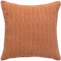 Cuscino bouclette soana in terracotta 45x45cm - Atmosphera createur d'interieur. Colore : Terracotta. Materiale principale :  ...