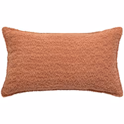 Cuscino bouclette soana in terracotta 30x50cm - Atmosphera createur d'interieur. Colore : Terracotta. Materiale principale :  ...
