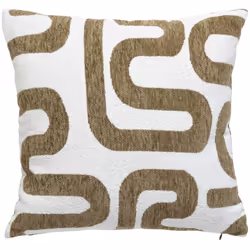 Safina cuscino jacquard verde kaki 40x40cm - Atmosphera createur d'interieur. Colore : Kaki. Materiale principale : Polyester ...