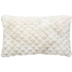 Atmosphera - Cuscino di pelliccia adriel beige 38x58cm créateur d'intérieur