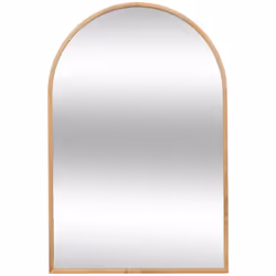 Specchio ad arco kim wood 60x90cm - Atmosphera createur d'interieur. Colore : Beige. Materiale principale : Pin. Lunghezza : ...