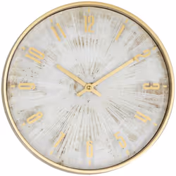 Orologio izzie oro d30cm - Atmosphera createur d'interieur. Colore : Or. Materiale principale : Abs - acrylonitrile-butadiène ...