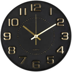 Atmosphera - Doris orologio a rilievo nero d30cm créateur d'intérieur