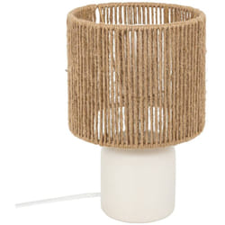 Atmosphera - Lampada da tavolo koby bianco h24cm créateur d'intérieur
