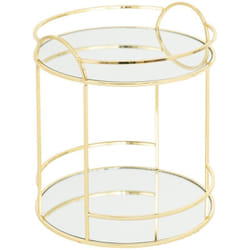 Atmosphera - Vassoio a specchio feel doré a 2 livelli h24cm créateur d'intérieur