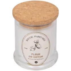 Candela profumata hapo cotton flower 150g - Atmosphera createur d'interieur. Colore : Blanc. Materiale principale : Verre. Lu ...