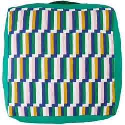Cuscino da terra "disso" verde 48x48cm - Atmosphera createur d'interieur. Colore : Vert. Materiale principale : Polyester. Lu ...