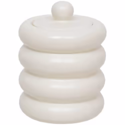 Scatola deco in ceramica bianca "mike" 14,711,2cm - Atmosphera createur d'interieur. Colore : Blanc. Materiale principale : G ...