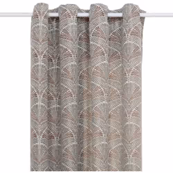 Tenda "mizani" verde chiaro jacquard 135x260cm - Atmosphera createur d'interieur. Colore : Bicolore. Materiale principale : P ...