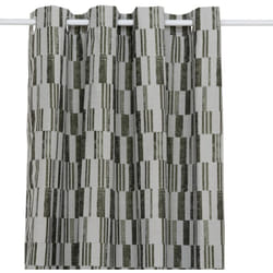 Atmosphera - Tenda jacquard leyna verde cachi 140x260cm créateur d'intérieur