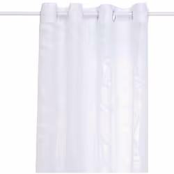 Tenda bianca con motivo a foglie "lazi" 140x240cm - Atmosphera createur d'interieur. Colore : Blanc. Materiale principale : P ...