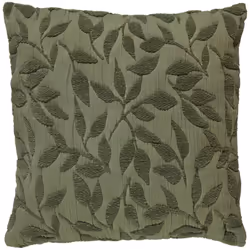 Cuscino jacquard "lehto" in cotone verde chiaro 50x50cm - Atmosphera createur d'interieur. Colore : Vert. Materiale principal ...