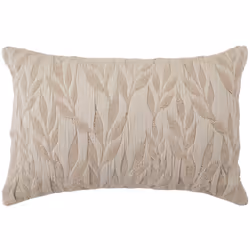Cuscino in cotone e lino jacquard "lehto" 58x38cm - Atmosphera createur d'interieur. Colore : Beige. Materiale principale : P ...