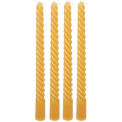 Atmosphera - 4 candele a bastoncino gialle twist many da 180 g créateur d'intérieur